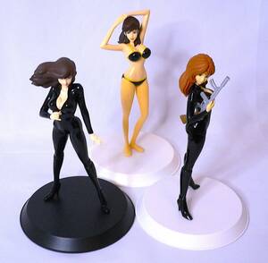 バンプレスト Mine Fujiko 峰不二子 ルパン3世 DXフィギュア 峰不二子コレクション 塗装済み完成品 全高約230mm 3個まとめ売り 箱なし