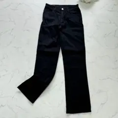 EDWIN Miss.EDWIN JEANS（S）黒/ブラック ストレート 無地