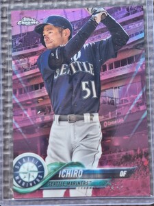 2018 Topps Chrome Update #HMT45 ICHIRO SUZUKI Pink Refractor Seattle Mariners Orix BlueWave