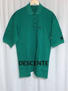 美品 DESCENTE デサント ポロシャツ ビッグシルエット c-515g