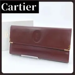 箱付き　Cartier　カルティエ　長財布　財布　がま口　レディース　メンズ