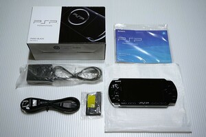 ☆新品同様☆ ディスク動作難 PSP - 3000 ブラック black SONY メモリースティック付 本体 美品