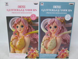 【0204n Y15583】 ワンピース フィギュア GLITTER&GLAMOURS PRINCESS SHIRAHOSHI しらほし姫 2点 A B 2種 未開封