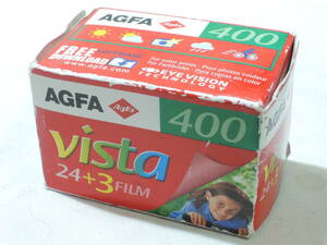 未使用/未開封/期限切れ(01／2006) フィルム アグファ／AGFA vista ISO400 27/27Exp(24＋3)/24×36 mm×1本