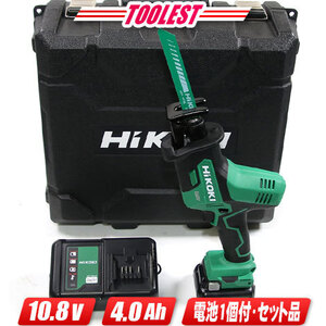 HIKOKI（ハイコーキ）10.8V　コードレスセーバソー　CR12DA(LS)　4.0Ah Li-ion充電池(BSL1240M)1個　充電器(UC12SL)　ケース