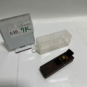 「A46_7K」角利産業 細工用黒檀豆鉋外丸小No.9 サイズ:台/幅27×奥行90×高さ18mm (刃18mm)現状出品動作品(240618)