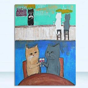 猫　レトロ　ねこ　アートポスター　リビング　玄関　トイレ　子ども部屋　キッチン　寝室　ディスプレイ　プレゼント　乾杯猫　バー
