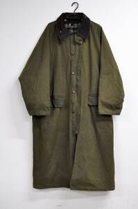 90s/Barbour/Burghley/バブアー/バーレー/バーレイ/ビンテージ/ロングコート/オイルドジャケット/C46/117cm/イングランド製/ユーロ/古着