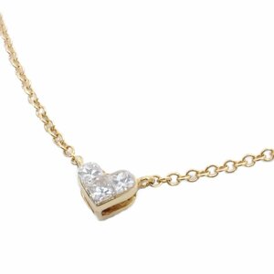 STAR JEWELRY スタージュエリー ハート ネックレス K18/ダイヤモンド0.05ct【いおき質店】