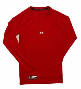  UNDER ARMOUR アンダーアーマー ヒートギア アンダーシャツ　LGサイズ　レッド