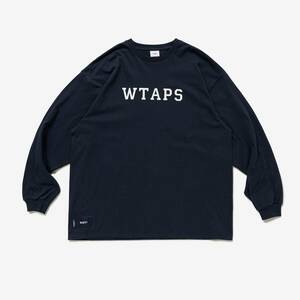 2023AW　WTAPS　COLLEGE / LS / COTTON　NAVY　XL