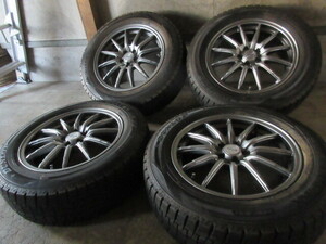 冬用set!! ZACK JP-812 (GM) (17x7+48 5H/100) バリ溝(DUNLOP WM02) 225/60R17 スバル XV フォレスター 他にも!! 格安完全1,000-売切り!! 