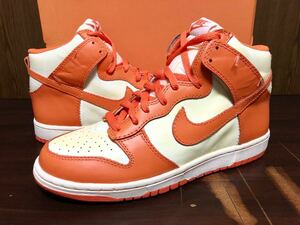 07年製 NIKE DUNK HIGH QK VNTG ナイキ ダンク ビンテージ VINTAGE シラキュース大学【318544-181】オレンジ ホワイト US9