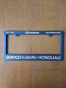 SERVCO SUBARU ハワイ サーフコ スバル ナンバーフレーム ライセンスフレーム HILIFE IN4MATION 808ALLDAY USDM HDM ①