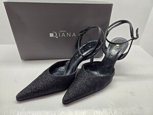 ダイアナ DIANA パンプス ブラック D.IANA レディース 23.5cm Made in JAPAN