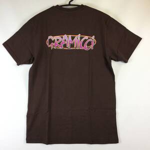 GRAMICCI×FREAK’S STORE グラミチ 別注ビッグシルエット グラデーションロゴTシャツ バックプリント 半袖Tシャツ １サイズ GMT-20S1493