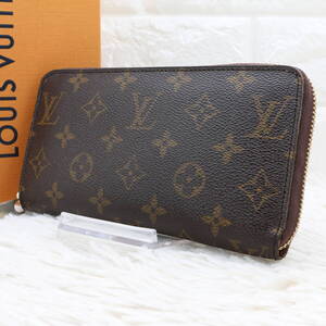 Louis Vuitton ルイヴィトン モノグラム ジッピー ウォレット M60017 ラウンドファスナー 長財布 PVC ブラウン ジップ レディース メンズ