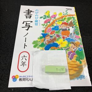 きー058 のびのび練習 書写ノート 教育同人社 六年 問題集 プリント 学習 ドリル 小学生 国語 漢字 テキスト テスト用紙 教材 文章問題※7