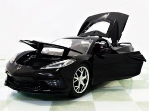 開封品■JADA TOYS 1/24 2020 CHEVY CORVETTE STINGRAY BLACK■シェビー コルベット スティングレイ 49