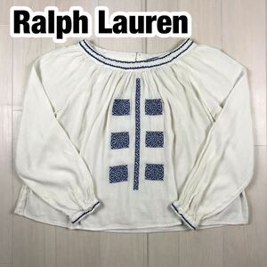 Ralph Lauren ラルフローレン ブラウス キッズサイズ 12 オフホワイト