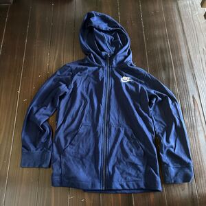 NIKE★ナイキ★トップス★パーカー★ジップアップパーカー★中古★XS★ネイビー★紺★子供服★キッズ★男の子