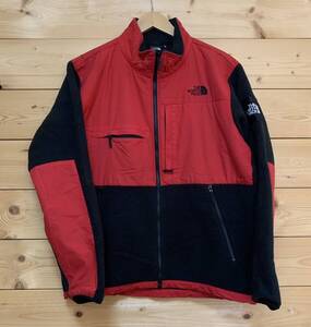 24時間以内発送★美中古★THE NORTH FACE フリースジャケット　RED/BLACK　サイズXL