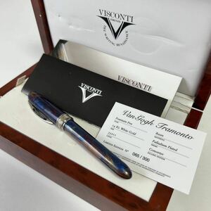 VISCONTI ビスコンティ 万年筆 ヴァンゴッホ トラモント 14Kt. White Gold 33211 箱付 065/300