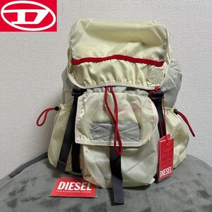 新品 未使用 タグ付き ★定価36,300円 DIESEL ディーゼル ロゴラベル バッグパック リップストップ リュック 軽量 カバン バッグ 20