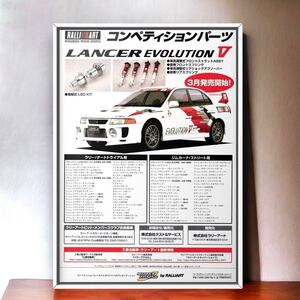 当時物!! 三菱 Ralliart ランサーエボリューションⅤ 広告/ポスター ランエボⅤ ランエボ5 Lancer Evolution 5 Ⅴ パーツ oem GF-CP9A CP9A