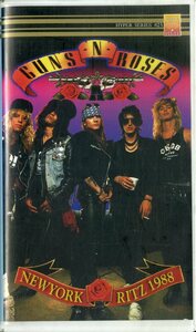 H00013529/VHSビデオ/ガンズ・アンド・ローゼズ (GUNS Ｎ ROSES)「New York Ritz 1988 / Hyper Series #25 (01306・ハードロック)」