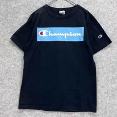 チャンピオン　クルーネックロゴプリントTシャツ　黒