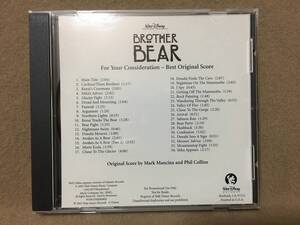 ◆サントラ輸入中古◆ Brother Bear Score /Mark Mancina & Phil Collins『ブラザーベア / マーク・マンシーナ＆フィル・コリンズ』希少