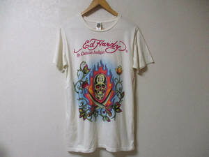 USA製☆Ed Hardy 　エドハーディー 　ドクロプリント　Tシャツ　サイズM　　　　（３E　ケ