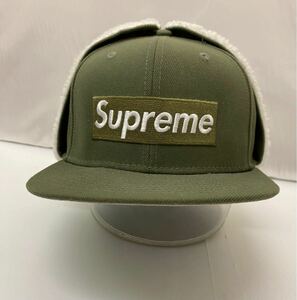 20241010【New Era×Supreme】シュプリーム ニューエラ 21aw Earflap Box Logo Cap イヤーフラップ ボックスロゴキャップ 7 3/8