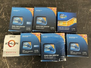 未開封あり！CPU Intel Core i3 i7 AMD ATHLON 7点まとめ売り