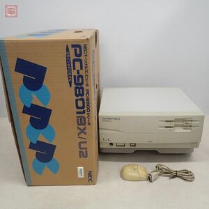 NEC PC-9801BX/U2 本体 HDD無し 非純正マウス・箱付 レトロPC PC98 日本電気 通電不可 ジャンク パーツ取りにどうぞ【60