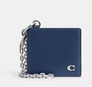 2025ss　【直営】　COACH Billfold Wallet With Chain　CZ057　　LAから最新本物をお届け!!!