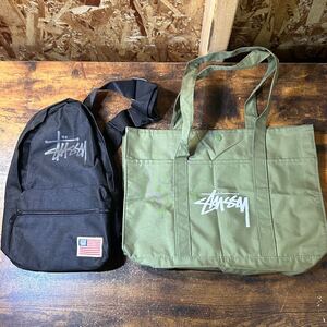 STUSSY ステューシー ハンドバッグ ショルダーバッグ トートバッグ カバン ファッション 小物 2点 まとめ 中古品