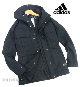 新品 ★ アディダス adidas　裏微起毛 マウンテン パーカー ジャケット　L　黒 ブラック　フード ブルゾン