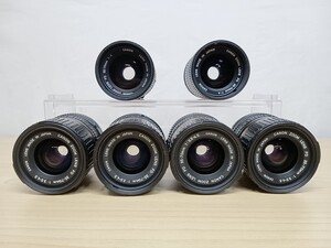 ジャンク CANON キャノン FDレンズまとめて6本SET ZOOM LENS FD 35-70mm F3.5-4.5 4本/ZOOM LENS FD 35-70mm 1:4 2本 　X67