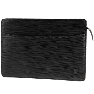 【ジャンク品】ルイ・ヴィトン Louis Vuitton ポシェット オム ポーチ セカンドバッグ エピ ノワール(ブラック) M52522 レディース 中古