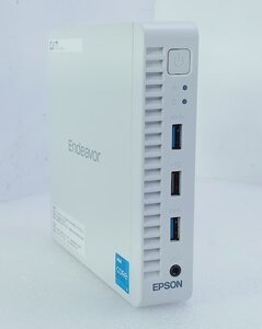 ●[Win11 Pro] 超小型PC 11世代i3 HDMI対応 快適SSD EPSON Endeavor ST50 白色ボディ 手のひらサイズ ②(Core i3-1115G4 3.0GHz/8GB/480GB)