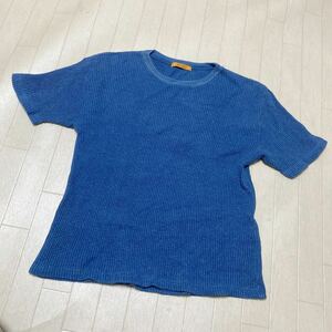 3778☆ JOURNAL STANDARD ジャーナルスタンダード トップス カットソー 半袖Tシャツ メンズ ブルー M