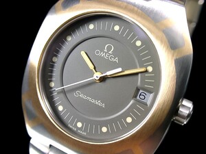 ★極美品 OMEGA オメガ シーマスター ポラリス 18金/チタン Cal.1538 グレー文字盤 綺麗！★