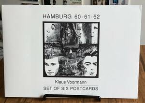 KLAUS VOORMANN ◆ HAMBURG 60-61-62 ◆ 絵葉書６枚組 ◆ ほぼ新品 ◆ クラウス・ボアマン　ビートルズ