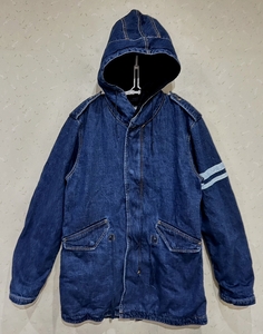 ＊桃太郎ジーンズ MOMOTARO JEANS 出陣 裏ボア デニム モッズコート 42　　　　　　　　 　BJBD.J