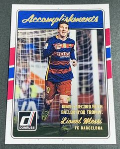 2016-17 Panini Donruss Accomplishments Lionel Messi No.4 Barcelona メッシ　バルセロナ　インサート