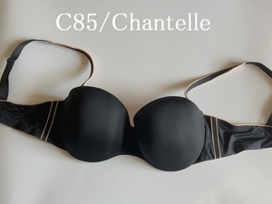 C85☆ストラップレス　Chantelle シャンテル　フランス高級ブランド　ブラ