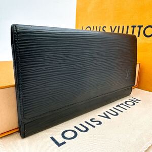 3820【極美品】LOUIS VUITTON ルイヴィトン エピ ポルトエン3カルトクレディ 二つ折り財布 長財布 札入れ ウォレット M63532/CA0998