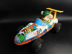 マスダヤ 鋼鉄ジーグ レースカー フリクション ビンテージ ブリキ玩具 増田屋 1975年製造 MASUDAYA Steel Jeeg Tin Car Toy